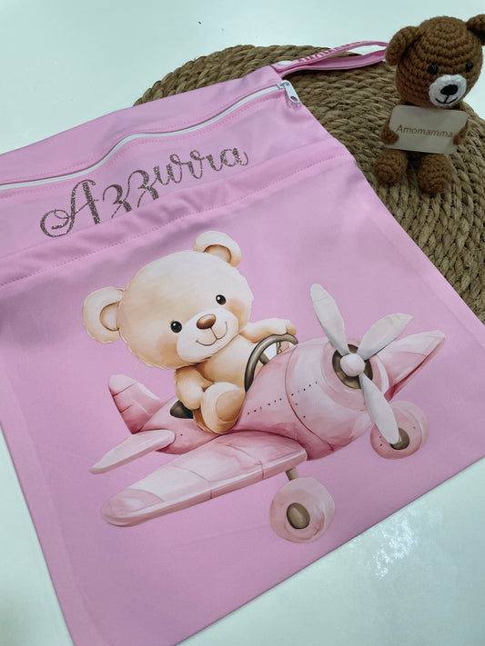 Sacca per il cambio doppia tasca